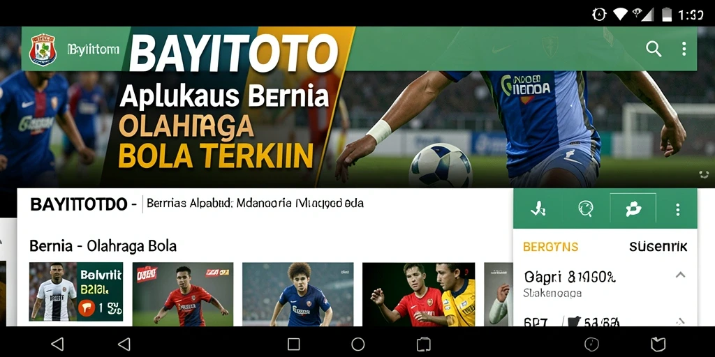 Antarmuka aplikasi BAYITOTO yang menarik dan informatif.