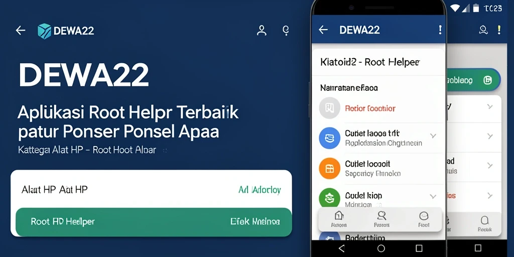 Tampilan antarmuka aplikasi DEWA22 yang sederhana dan efektif.