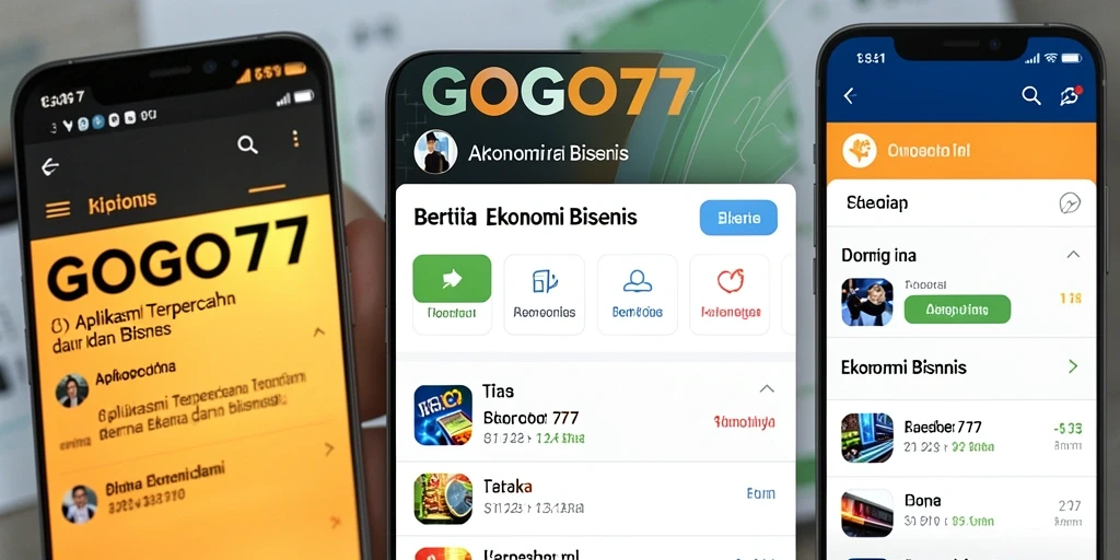 Tampilan antarmuka GOGO77 yang modern dan informatif.
