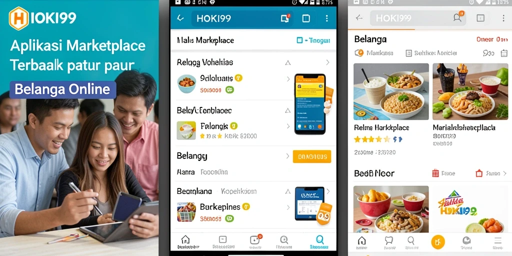 Antarmuka HOKI99 menampilkan beragam produk dalam kategori Marketplace.