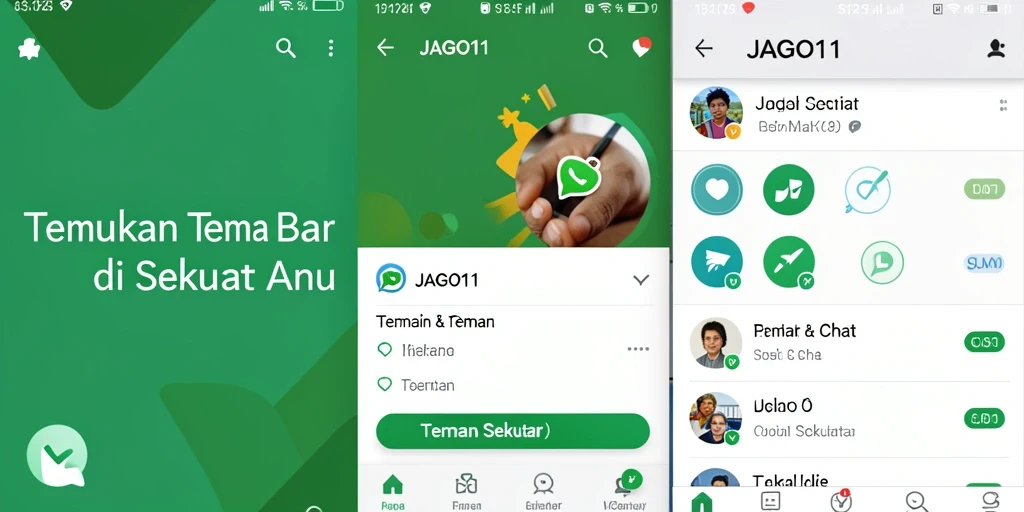 Antarmuka JAGO11 menampilkan kemudahan dalam berinteraksi dengan teman baru.
