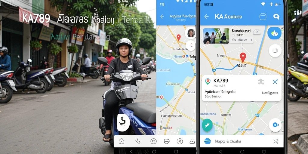 Antarmuka KA789 yang user-friendly untuk Navigasi Motor.