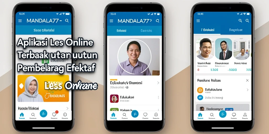 Tampilan antarmuka MANDALA77 yang interaktif dan mudah digunakan.