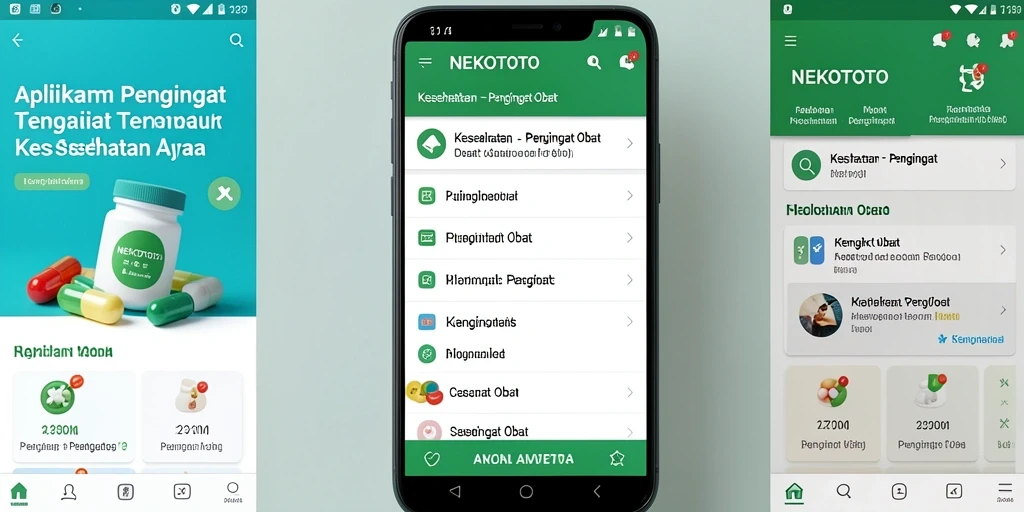 Tampilan antarmuka NEKOTOTO yang sederhana dan informatif.