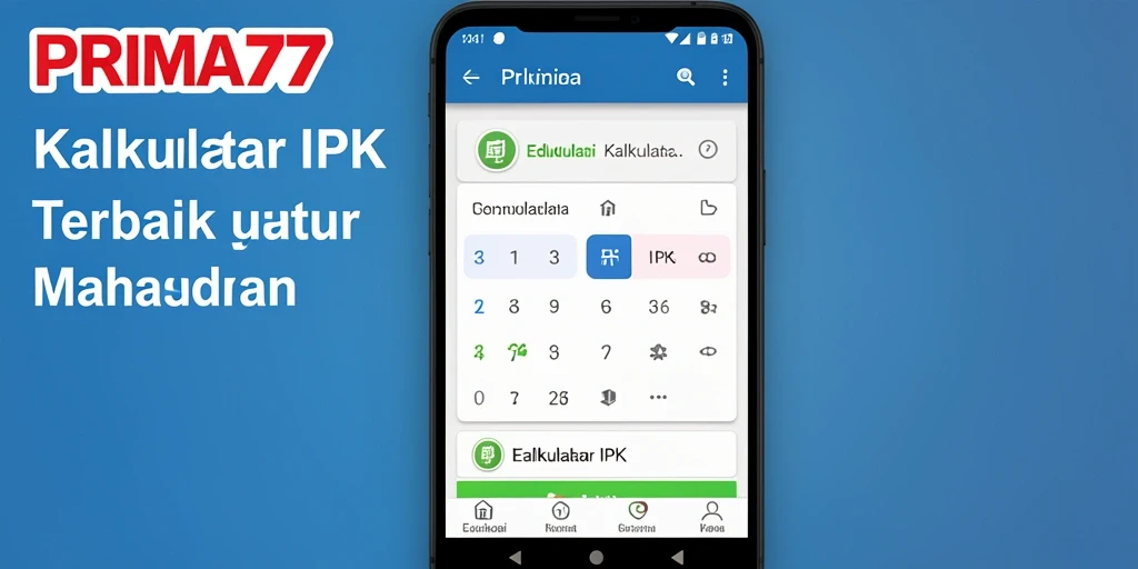 Tampilan antarmuka PRIMA77 yang intuitif untuk Kalkulator IPK.