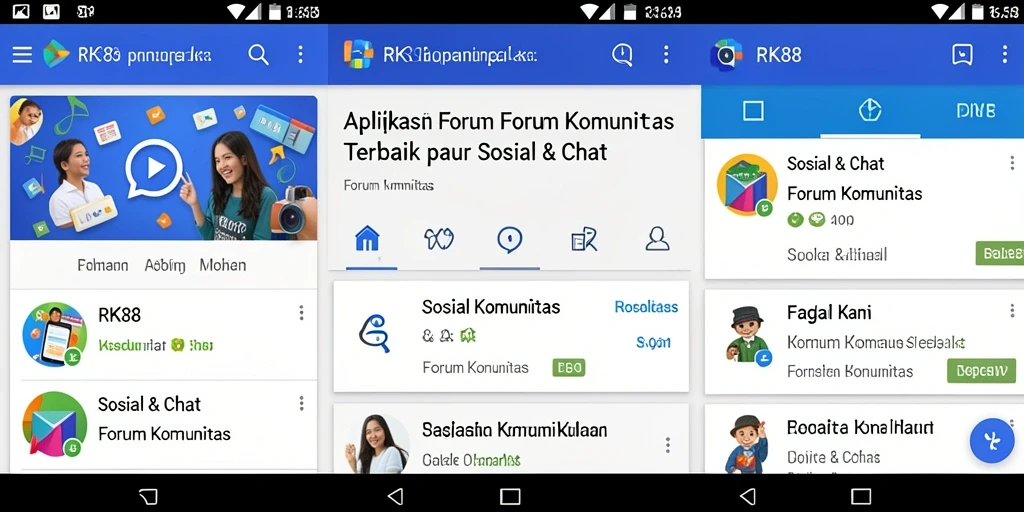 Screenshot antarmuka RK88 yang menampilkan forum komunitas yang aktif.