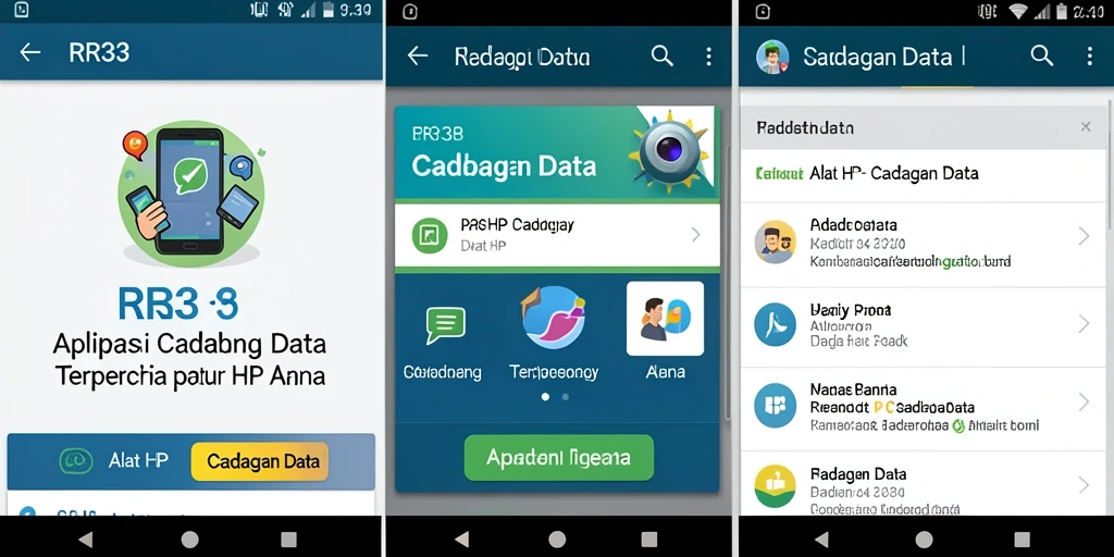 Antarmuka pengguna RR33 saat melakukan cadangan data yang sederhana dan efektif.